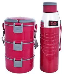 Cello Zing Lunch Box With Water Bottle