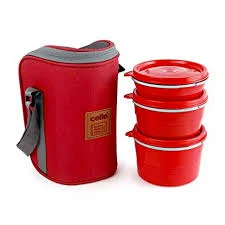 Cello Hot Wave 3 Bowl Lunch Box With Cover