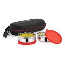 Cello Super Steel 2 Lunch Box With Cover