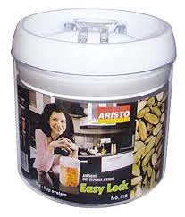 Aristo Easy Lock Round Container 112 With Flip Flop System (Pack of 2)