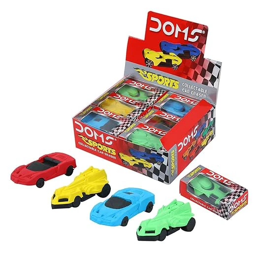 Doms Sports Car Eraser (Pack of 12)