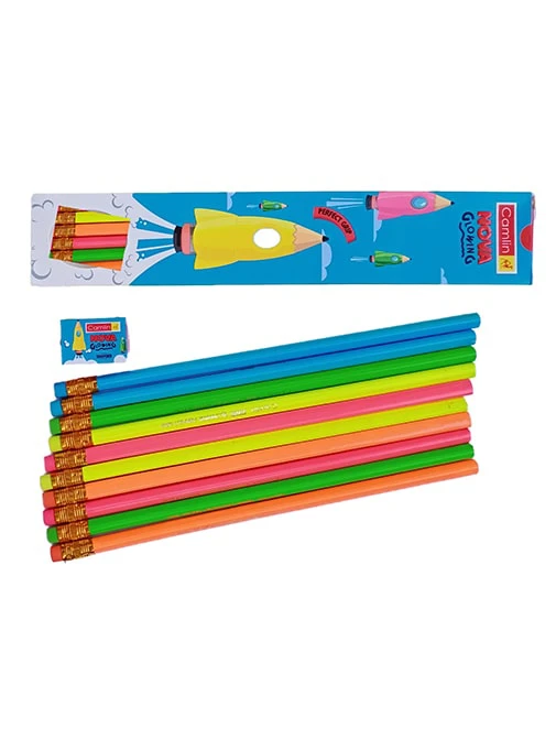 Camlin Nova Glowing Tringular Pencil (Pack of 10)