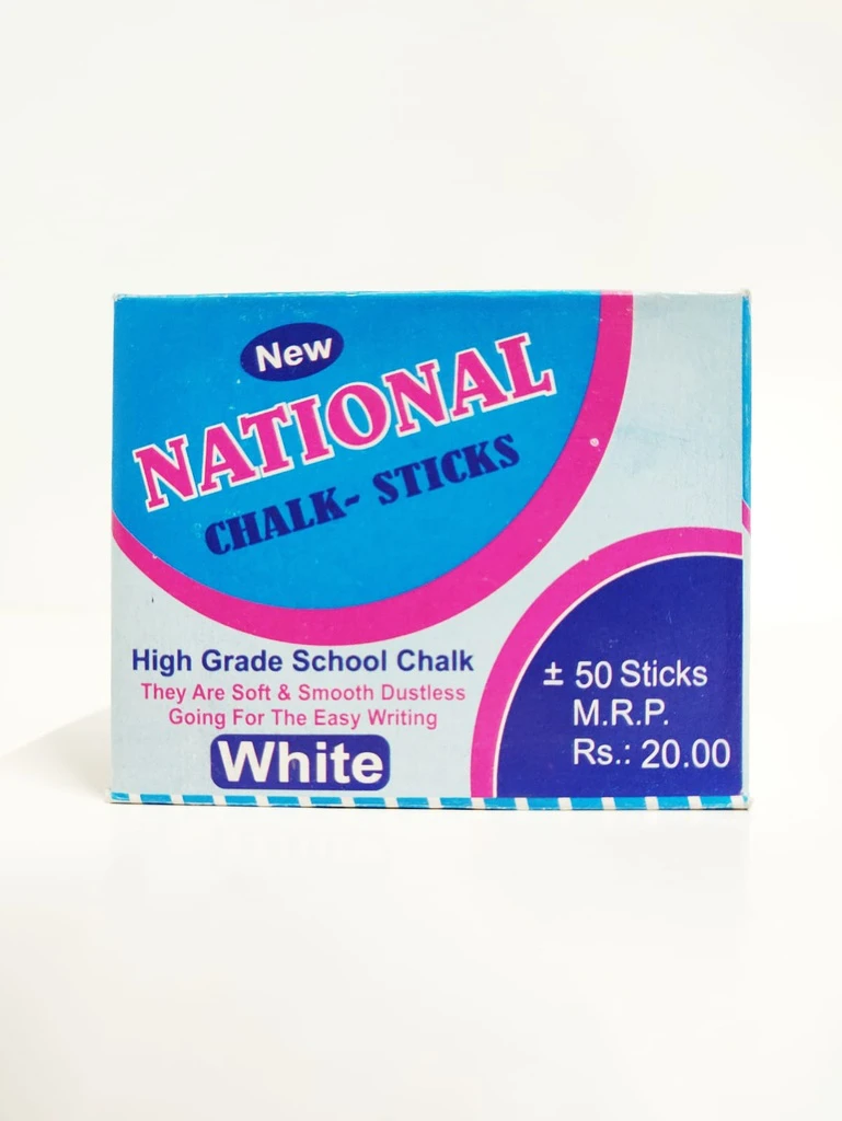 Chalk Sticks White (50 Pcs in Box)