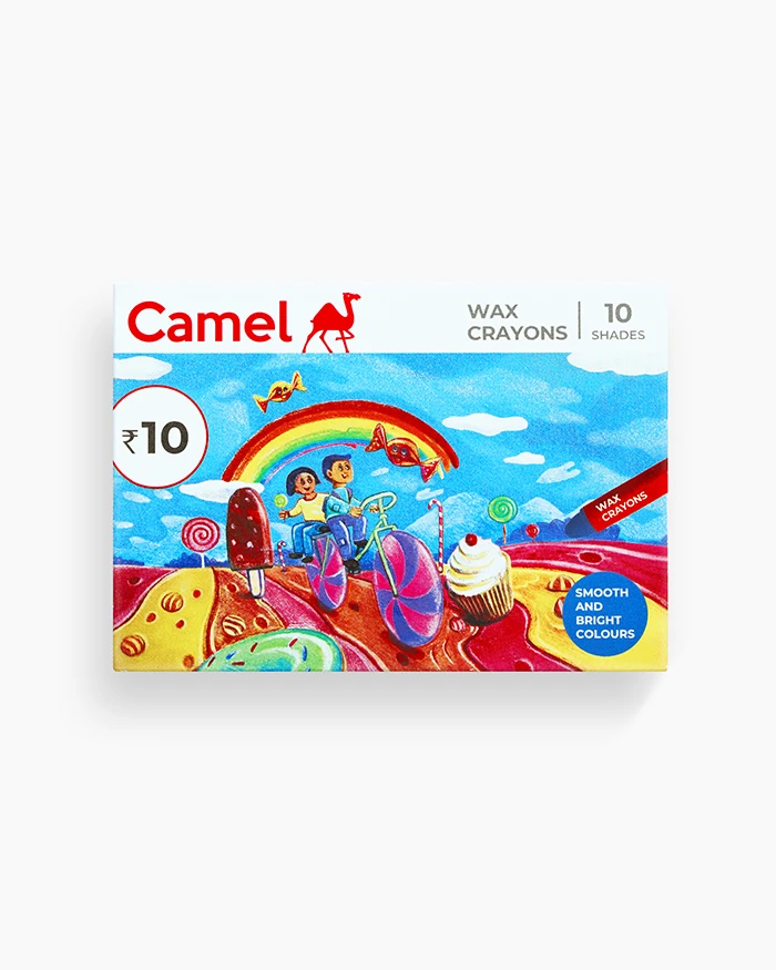 Camel Wax Crayons Colours (10 Shades)