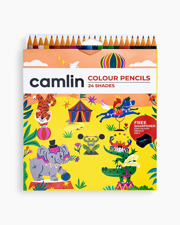 Camlin Full Size Pencil Colour (24 Shades)