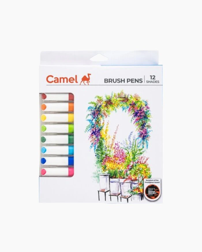 Camel Brush Pens Colour (12 Shades)