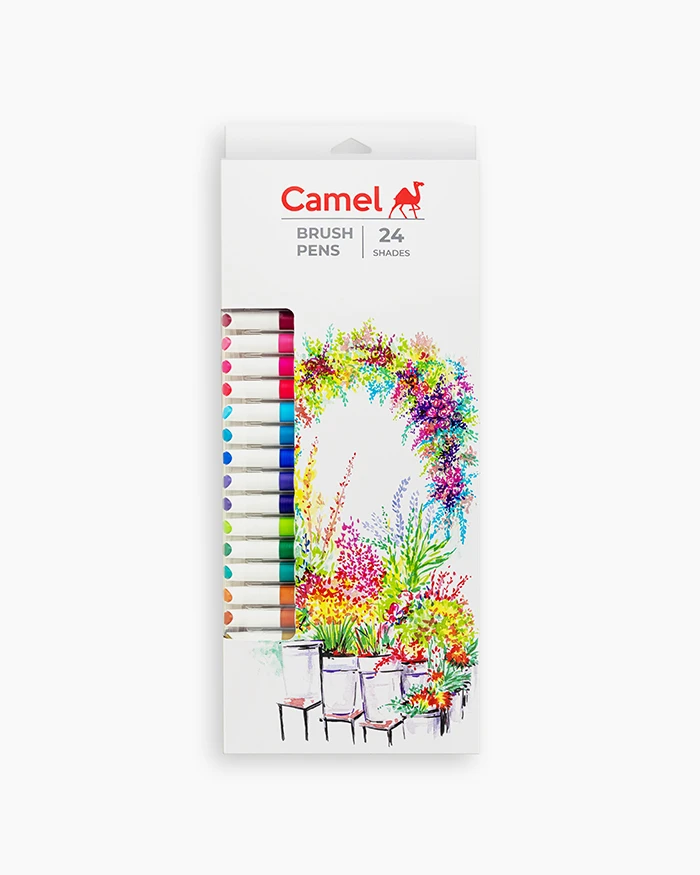 Camel Brush Pens Colour (24 Shades)