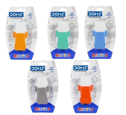 Doms Recti Dust Free Eraser (Pack of 5)