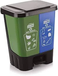 Aristo Twin 20 Dustbin With Pedal