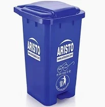 Aristo 70 Ltr Waste Bin With Pedal & Flat Lid