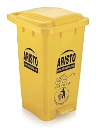 Aristo 90 Ltr Waste Bin With Pedal & Flat Lid